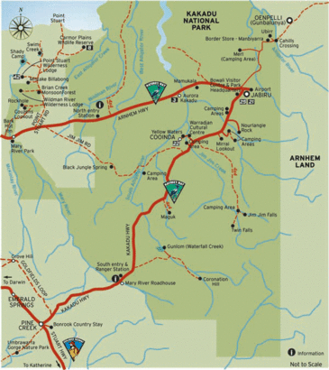 Kakadu National Park Map