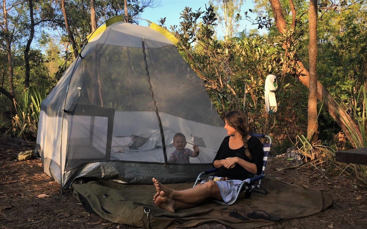 camping in Kakadu with young kids