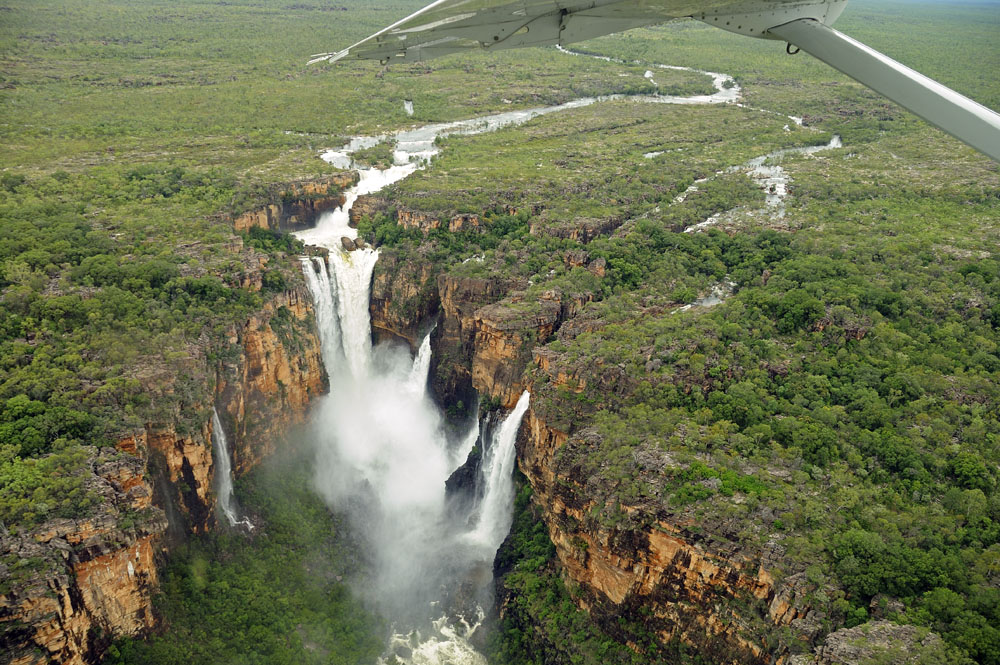 scenic flight - Jim Jim Falls - wet season Kakadu