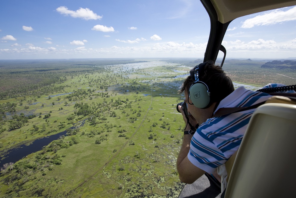 scenic heli flight - wet season Kakadu