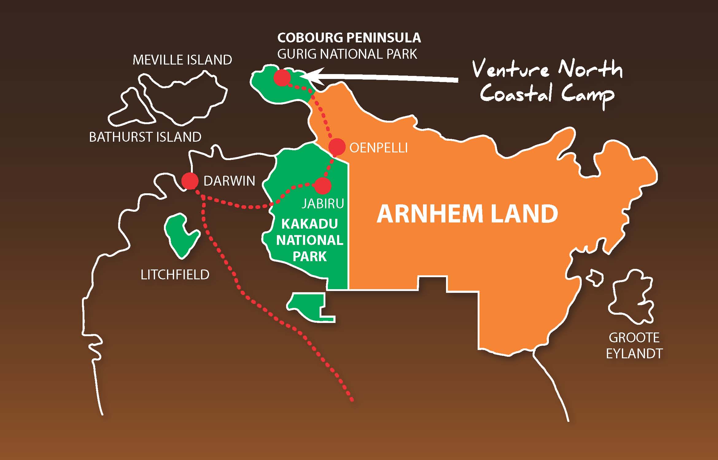 Arnhem Land Information   Venture North Touring Map 